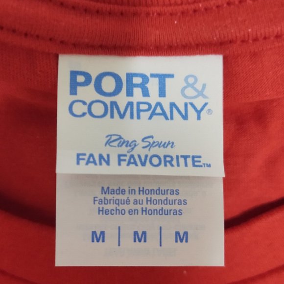 KANSAS CITY RED GOLD FOOTBALL COTTON T SHIRT WITH SILK SCREENED NUMBER 15 - Picture 3 of 3